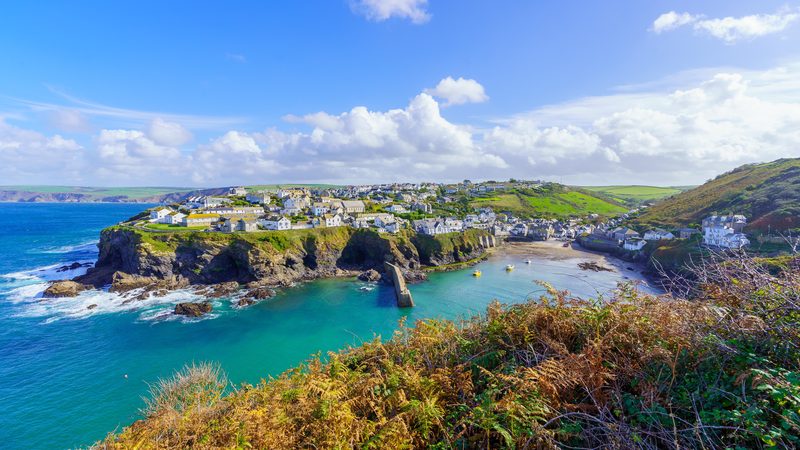 The harbour village of Port Isaac on the north Cornwall coast